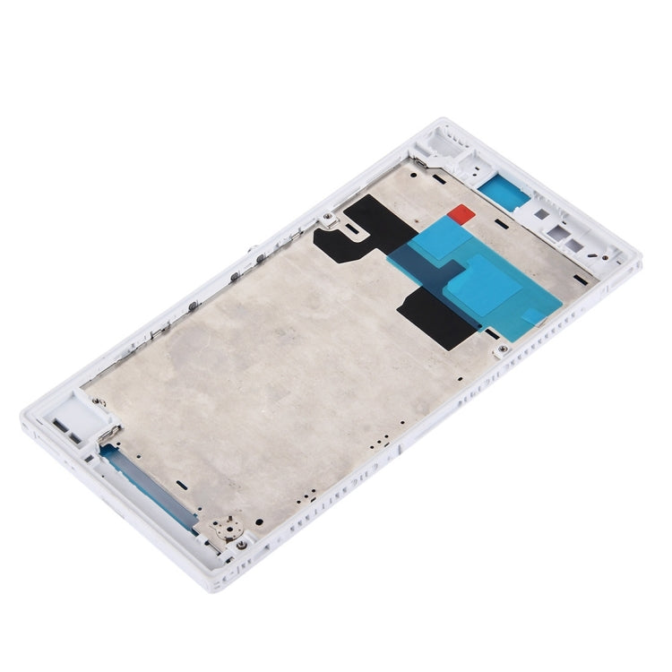 Front Housing LCD Frame Bezel Plate for Sony Xperia Z Ultra / XL39h / C6802(White)