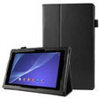 Litchi Texture Leather Case with Holder for Sony Xperia Tablet Z2 10.1(Black) - Sony by PMC TechLife | Online Shopping South Africa | PMC TechLife