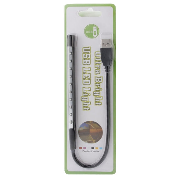 10-LED Portable Ultra Bright USB LED Light(Black)