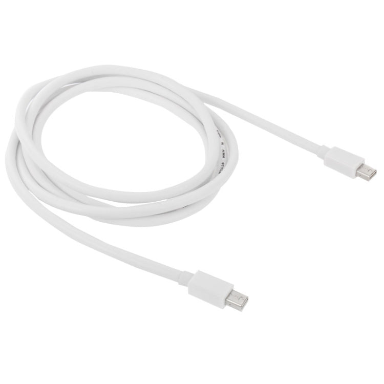 Mini DP DisplayPort  Cable for Apple iMac MacBook Pro, Length: 2m(White)