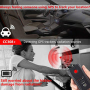 CC308+ Multi-Detector Full-Range All-Round Detector For Hidden Mini Camera / IP Lens/ GMS / RF Signal Detector Finder(Black)