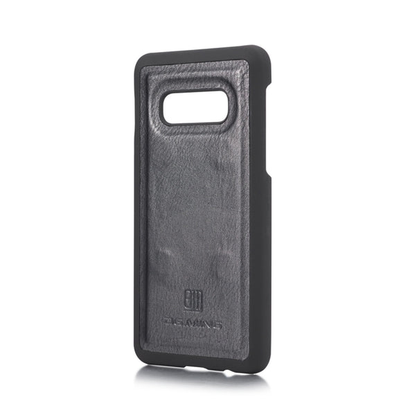 DG.MING Crazy Horse Texture Flip Detachable Magnetic Leather Case for Samsung Galaxy S10 E, with Holder & Card Slots & Wallet(Black)