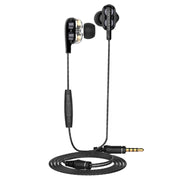 Langsdom Double Moving Coil with Wheat Headset(Black)