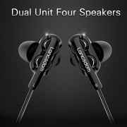 Langsdom Double Moving Coil with Wheat Headset(Black)