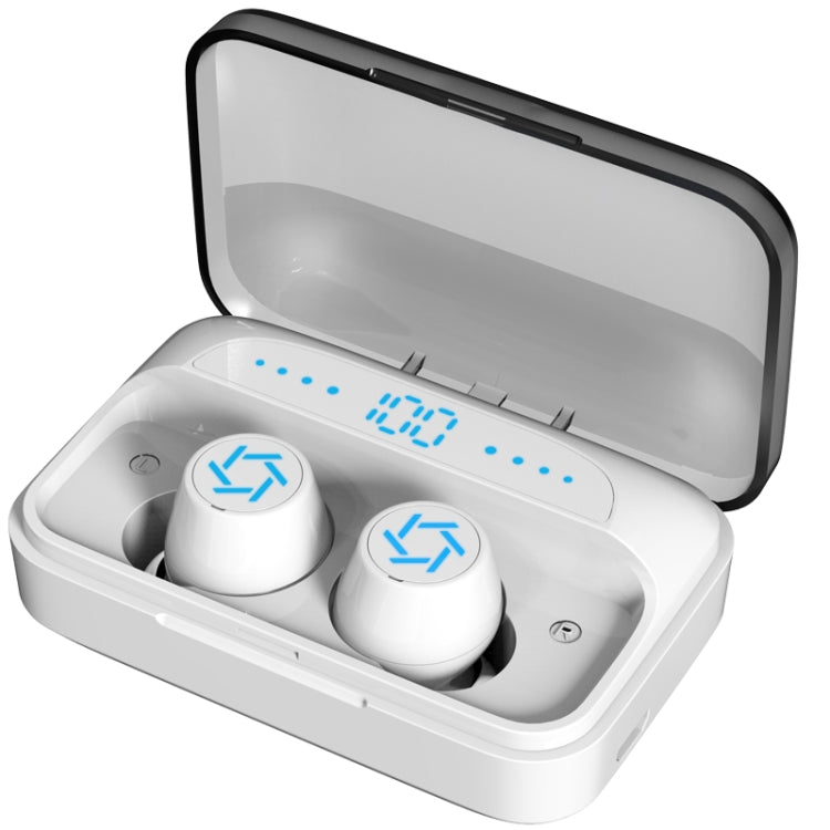 Galante S15 Bluetooth 5.0 True Wireless Bluetooth Earphone with Charging Box (White)