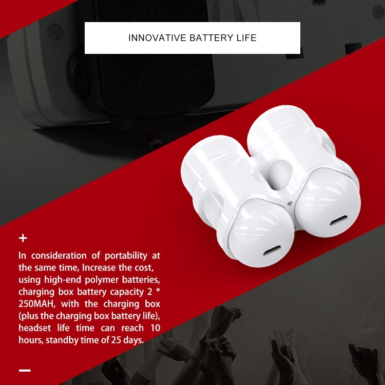 SABBAT X11 Mini Bluetooth 4.2 In-Ear Earphone with Charging Box, For iPad, iPhone, Galaxy, Huawei, Xiaomi, LG, HTC and Other Smart Phones