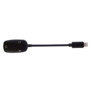 8 Pin to 8 Pin Charging Interface + 8 Pin Earphone Interface + 3.5mm Audio Interface Earphone Adapter(Black)
