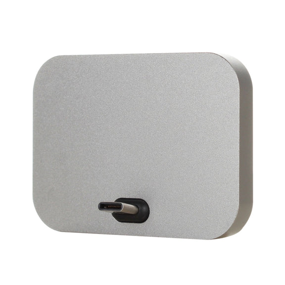 USB-C / Type-C Aluminum Alloy Desktop Station Dock Charger(Grey)