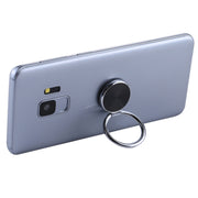Universal CD Pattern Metal Mobile Phone Ring Holder(Black)