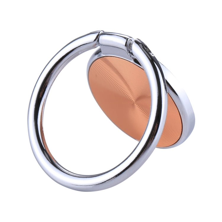 Universal CD Pattern Metal Mobile Phone Ring Holder(Rose Gold)