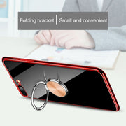 Universal CD Pattern Metal Mobile Phone Ring Holder(Rose Gold)