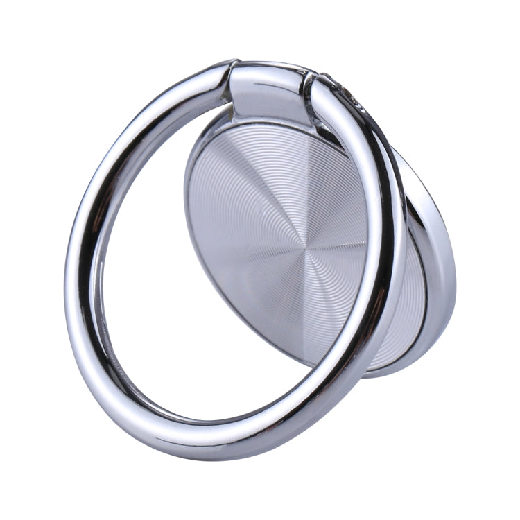 Universal CD Pattern Metal Mobile Phone Ring Holder(Silver)