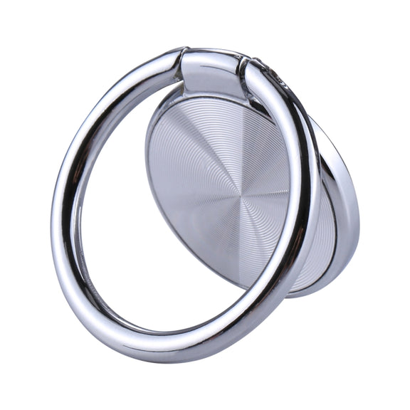 Universal CD Pattern Metal Mobile Phone Ring Holder(Silver)