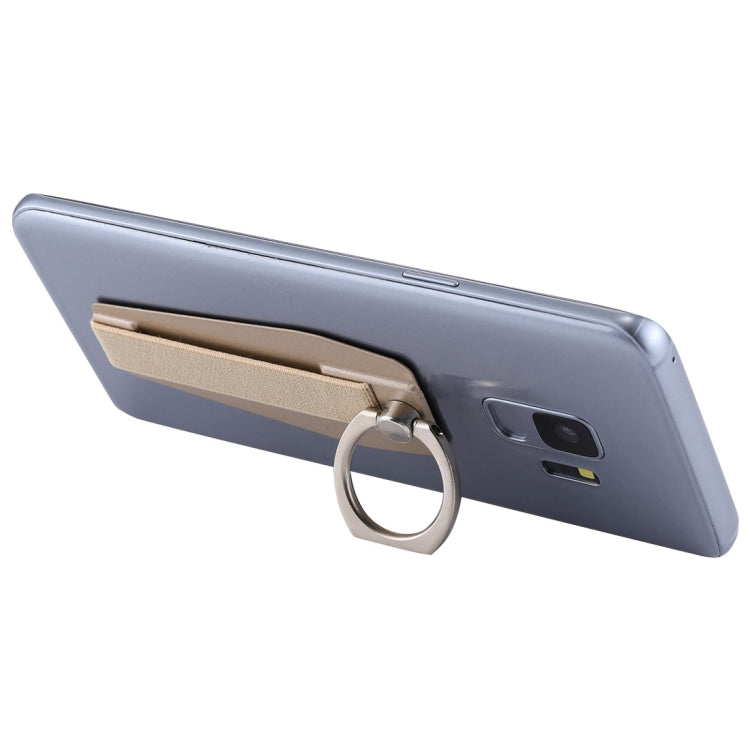 Universal Durable Finger Ring Phone Holder Sling Grip Anti-slip Stand(Gold)
