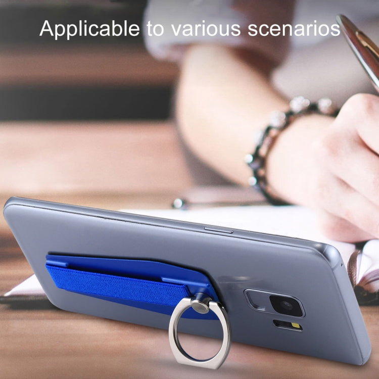 Universal Durable Finger Ring Phone Holder Sling Grip Anti-slip Stand(Blue)