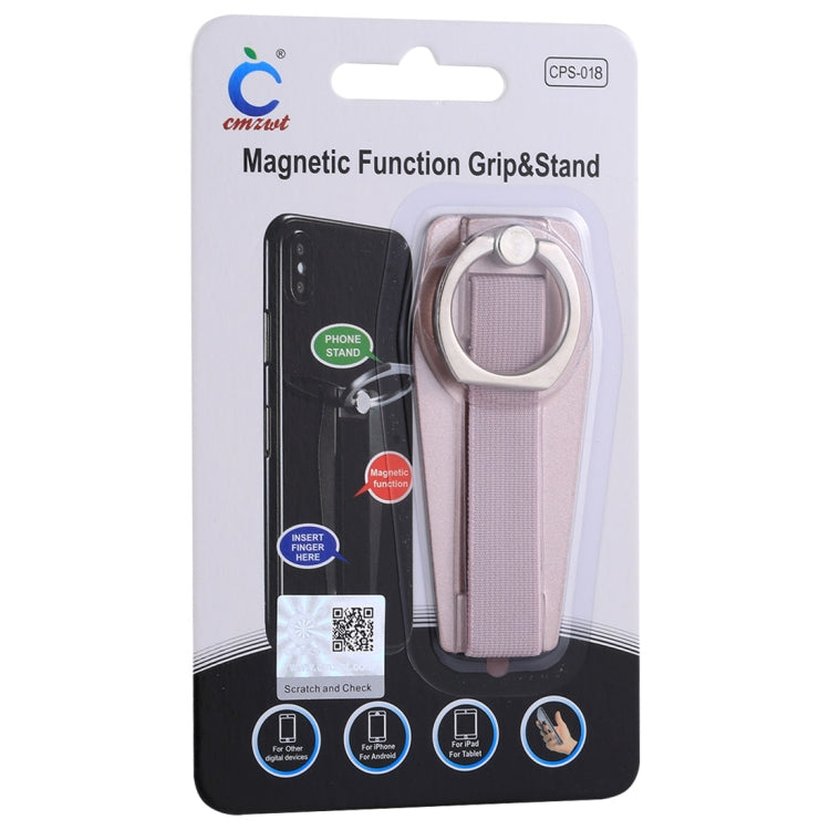 Universal Durable Finger Ring Phone Holder Sling Grip Anti-slip Stand(Rose Gold)