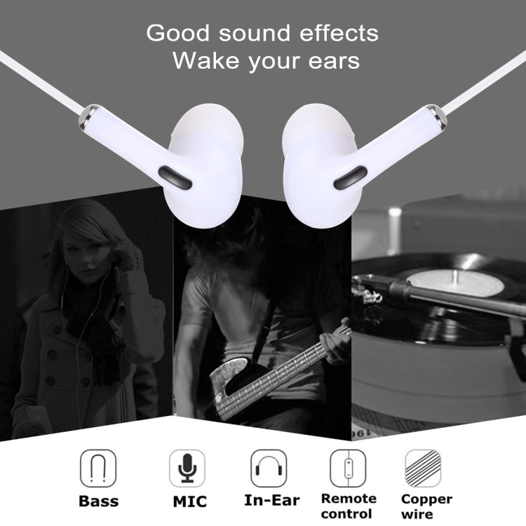 3.5mm Plug In-ear Wired Earphone with Mic, Cable Length: about 1.2m