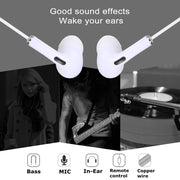 3.5mm Plug In-ear Wired Earphone with Mic, Cable Length: about 1.2m