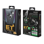 WK ET-Y30 ET Series 3.5mm Elbow In-ear Wired Wire-control Gaming Earphone with Microphone (Black)