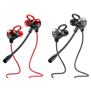 WK ET-Y30 ET Series 3.5mm Elbow In-ear Wired Wire-control Gaming Earphone with Microphone (Black)