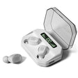 M8 Bluetooth 5.0 TWS Touch Digital Display True Wireless Bluetooth Earphone with Charging Box(White) - TWS Earphone by PMC TechLife | Online Shopping South Africa | PMC TechLife