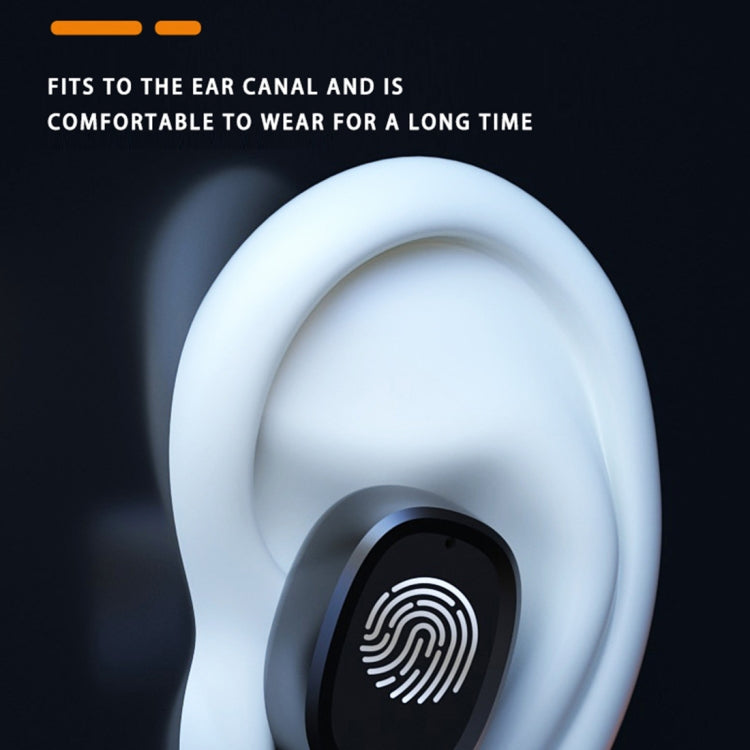 M8 Bluetooth 5.0 TWS Touch Digital Display True Wireless Bluetooth Earphone with Charging Box(White)