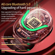 T2 Bluetooth 5.0 TWS Touch Digital Display True Wireless Bluetooth Earphone with Charging Box(Black)
