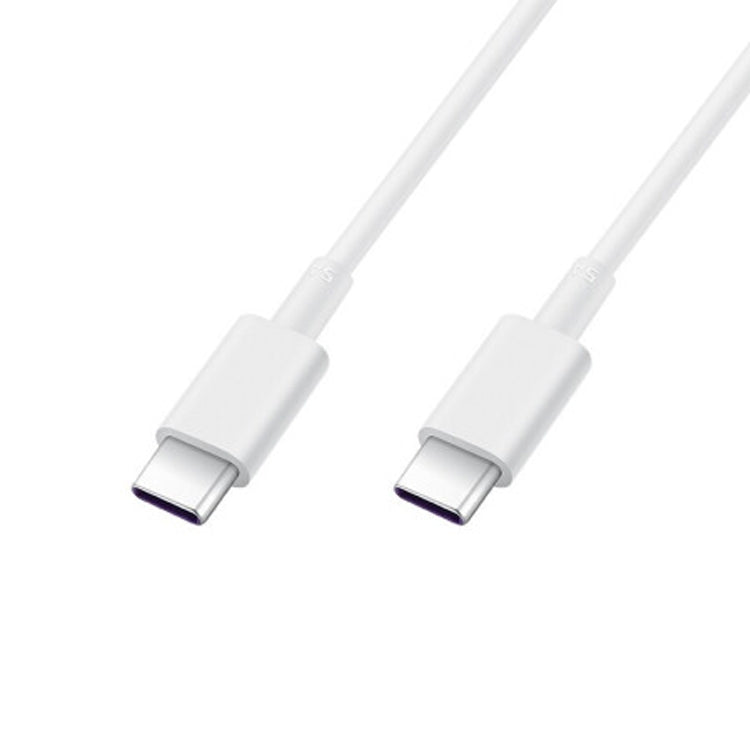 Original Huawei CP43 5A USB-C / Type-C to USB-C / Type-C Fast Charging Data Cable, Cable Length: 1m (White)