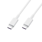 Original Huawei CP43 5A USB-C / Type-C to USB-C / Type-C Fast Charging Data Cable, Cable Length: 1m (White)