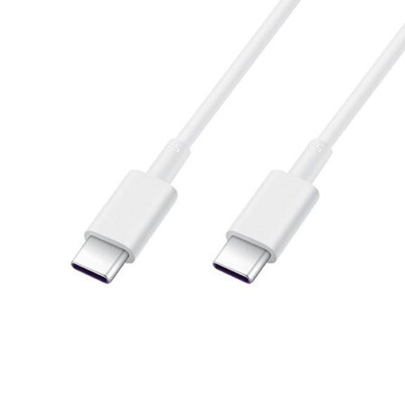Original Huawei CP43 5A USB-C / Type-C to USB-C / Type-C Fast Charging Data Cable, Cable Length: 1m (White)