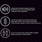 Logitech G333 In-ear Gaming Wired Earphone with Microphone, Standard Version(Black)
