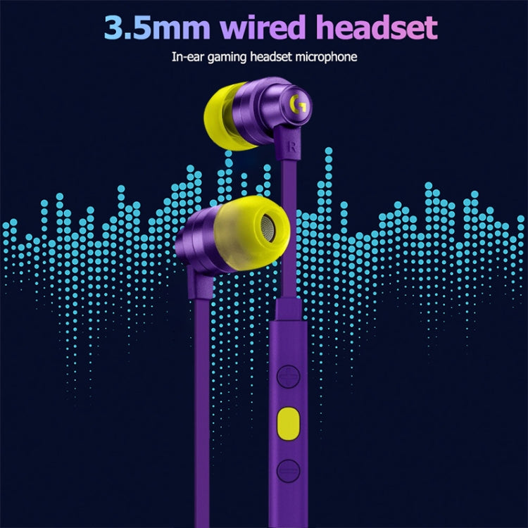 Logitech G333 In-ear Gaming Wired Earphone with Microphone, Standard Version(Black)