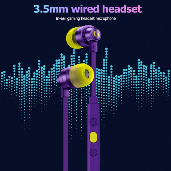 Logitech G333 In-ear Gaming Wired Earphone with Microphone, Standard Version(Black)