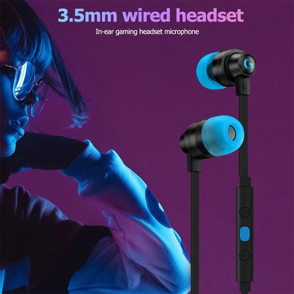 Logitech G333 In-ear Gaming Wired Earphone with Microphone, Standard Version(Black)