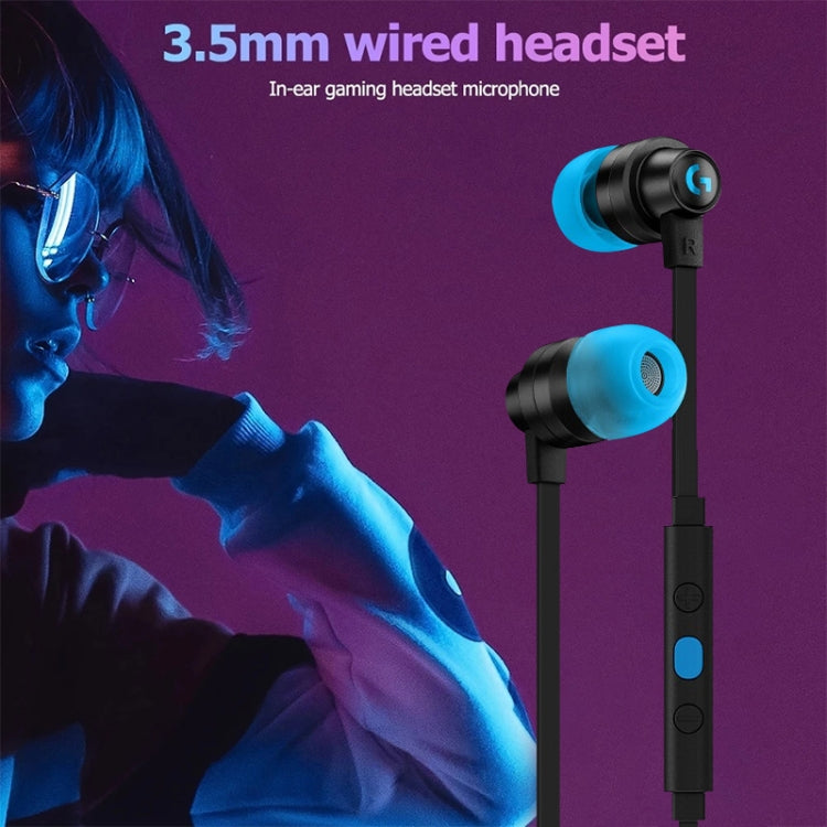 Logitech G333 In-ear Gaming Wired Earphone with Microphone, Standard Version(Black)