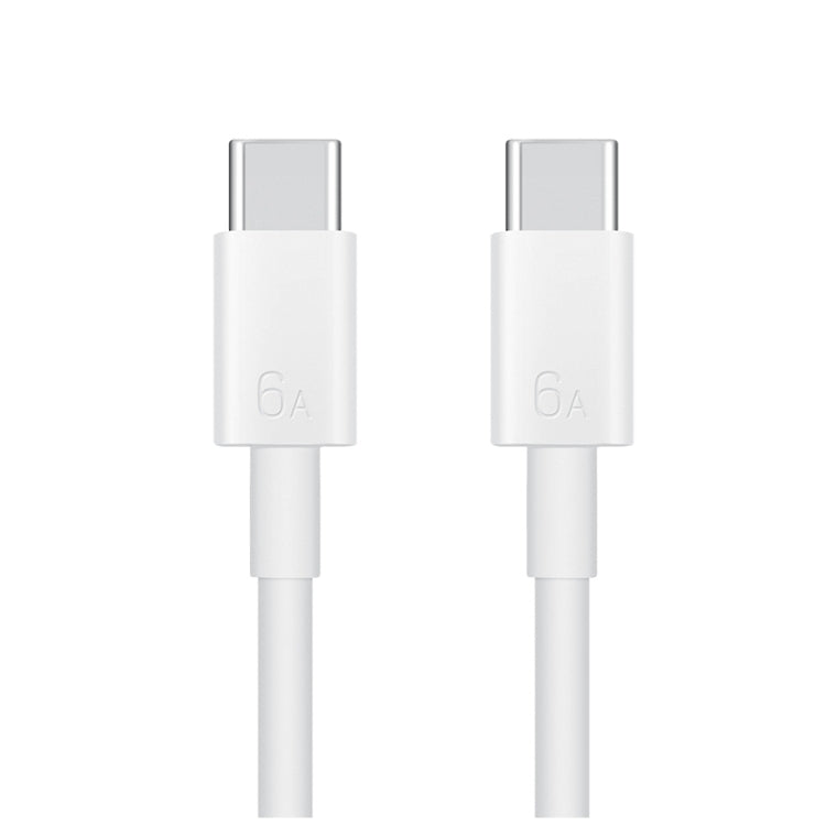 Original Huawei CC800 6A Type-C / USB-C to Type-C / USB-C Charging Data Cable, Length: 1.8m (White)