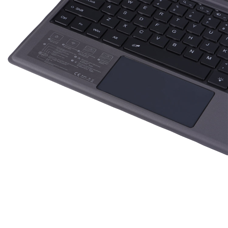 1089D-C For Microsoft Surface pro3 / pro4 / pro 2017 / pro6 / pro7 Universal Magnetic Adsorption Bluetooth 3.0 Keyboard Holster with Colorful Backlight
