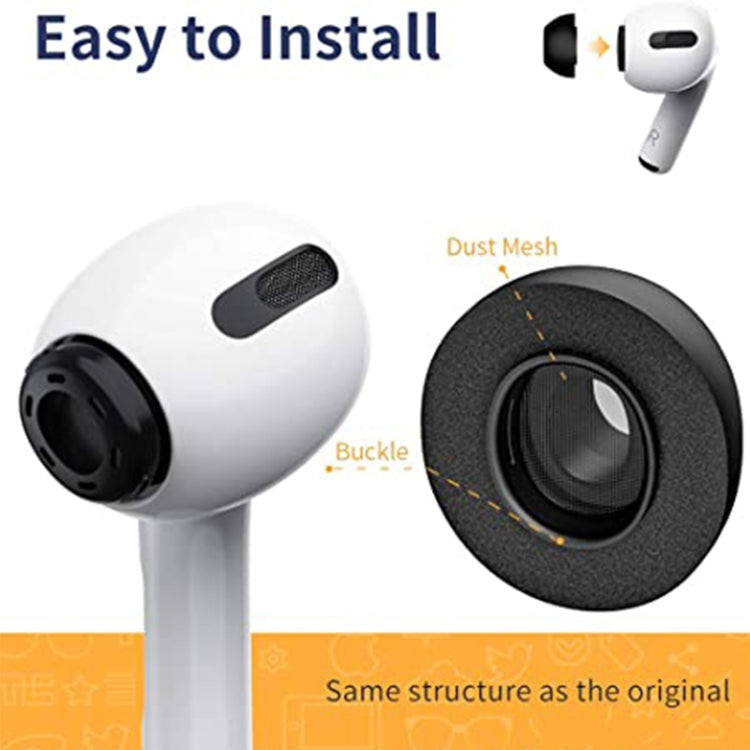 ZS0164 Slow Rebound Foam Earmuffs for AirPods Pro, Size: S (Grey)