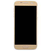 OLED LCD Screen for Galaxy S7 / G930V Digitizer Full Assembly with Frame (Gold)