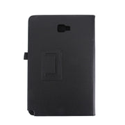 For Galaxy Tab A 10.1 (2016) / P585 Litchi Texture Horizontal Flip Leather Case with Holder(Black)