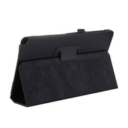 For Galaxy Tab A 10.1 (2016) / P585 Litchi Texture Horizontal Flip Leather Case with Holder(Black)