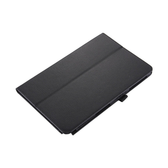 For Galaxy Tab A 10.1 (2016) / P585 Litchi Texture Horizontal Flip Leather Case with Holder(Black)