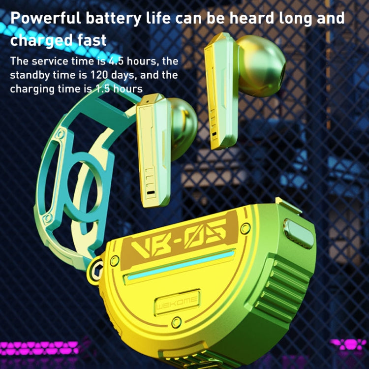 WK VB05 Pioneer Series Wireless Bluetooth Earphones (Yellow)