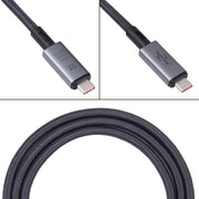40Gbps 8K USB-C/Type-C to USB-C/Type-C Video Cable Compatible with USB 4, Length: 1m(Black)