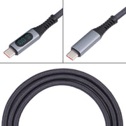 10Gbps 8K USB-C/Type-C to USB-C/Type-C Digital Video Cable Compatible with USB 3.2, Length: 1m (Black)