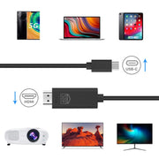Onten UC503 USB-C / Type-C 4K 30Hz HDTV Cable, Length:1.8m