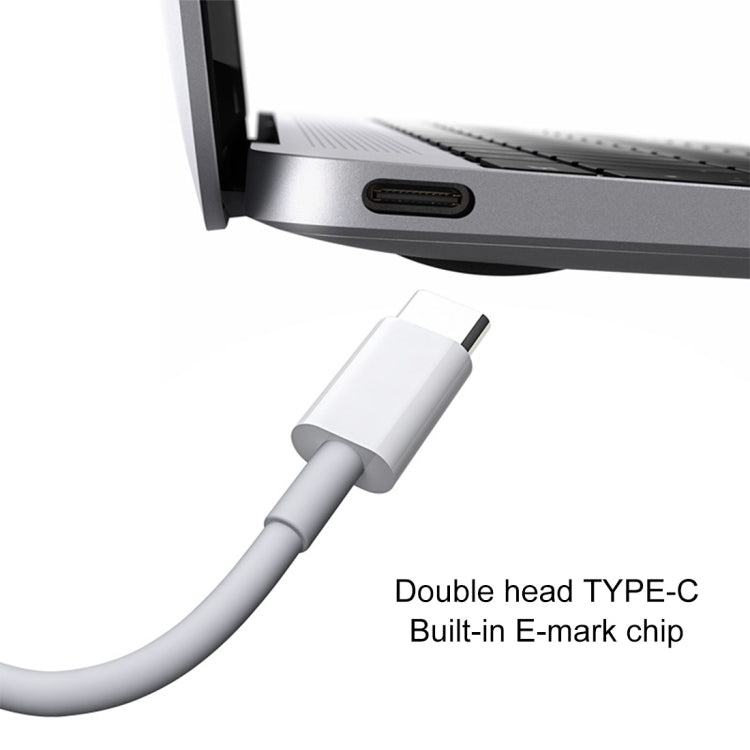 PD 5A USB-C / Type-C Male to USB-C / Type-C Male Fast Charging Cable, Cable Length: 2m (White)
