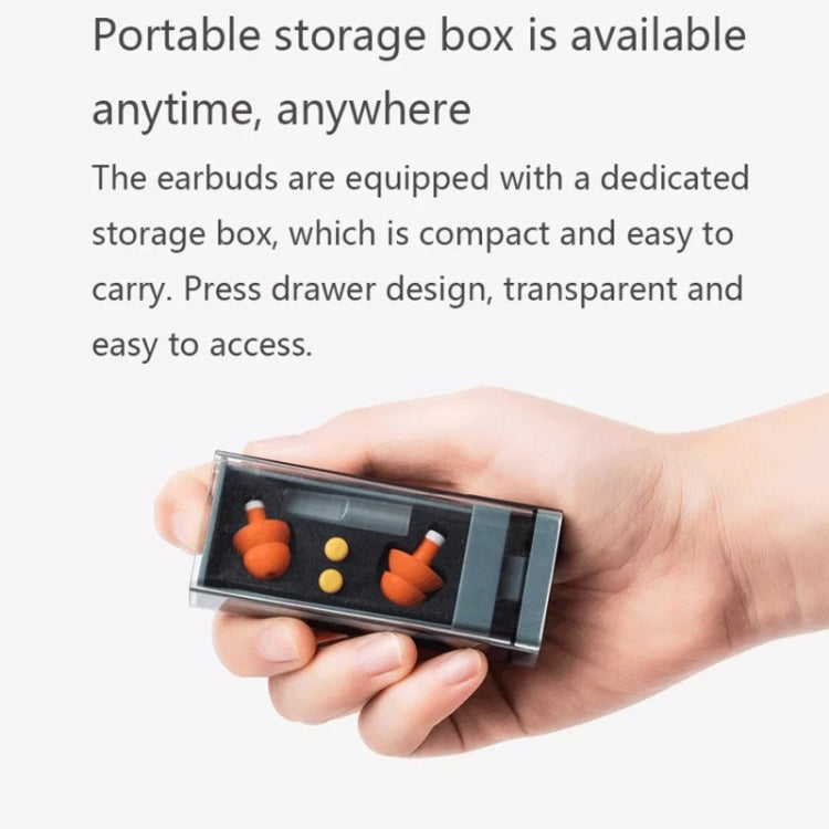Original Xiaomi Youpin jordan &judy Portable Soundproof Noise Reduction Earplugs(Orange)