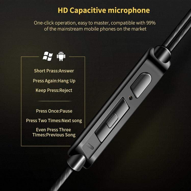 QKZ CK3 HIFI In-ear Four-unit Music Headphones (White)