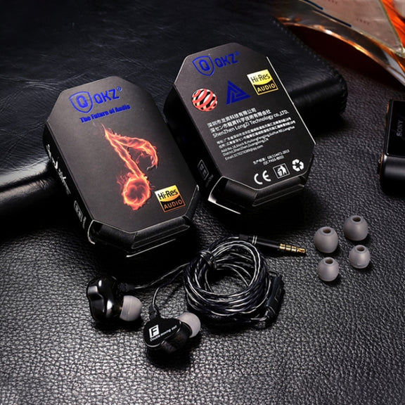 QKZ CK9 HiFi In-ear Four Unit Sports Music Headphones (Black)